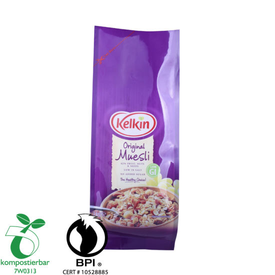 مصنع بوليباغ صديق للبيئة قابل للإغلاق من Ziplock Side Gusset من الصين
